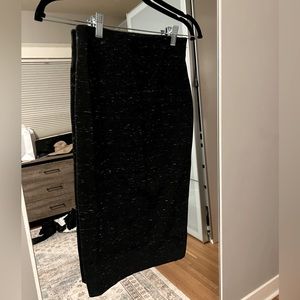 Aritzia Wilfred Navy Blue high waist midi pencil skirt - size XS